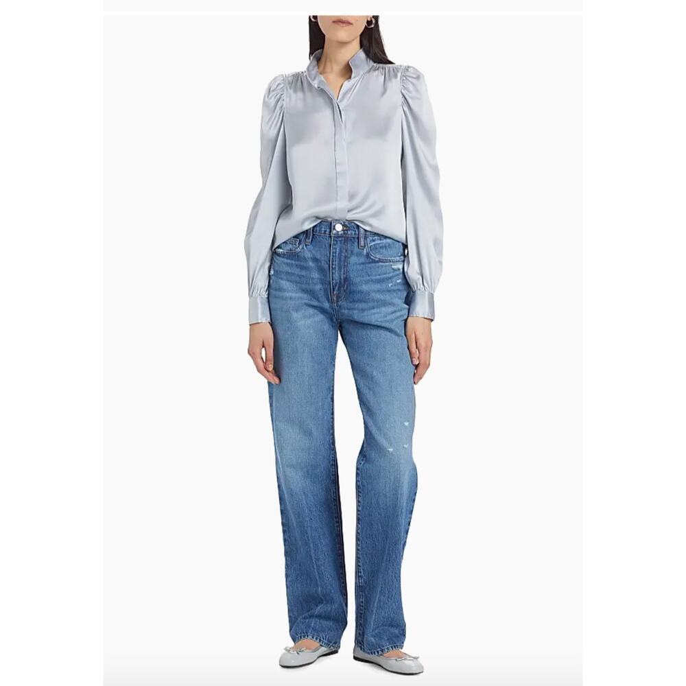 Frame Le Jane Wide Leg Jeans in Mariner Sz 25